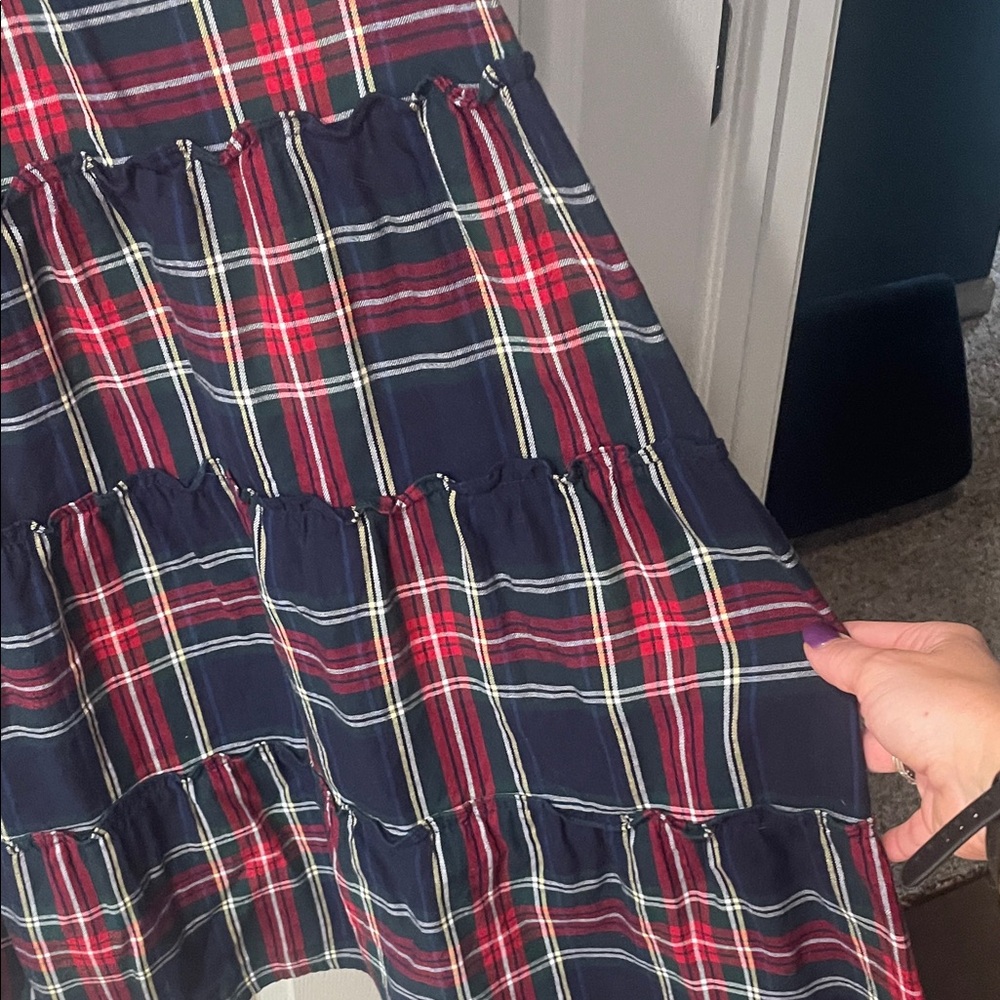 Elegant Plaid Maxi Dress - Picture 4 of 6